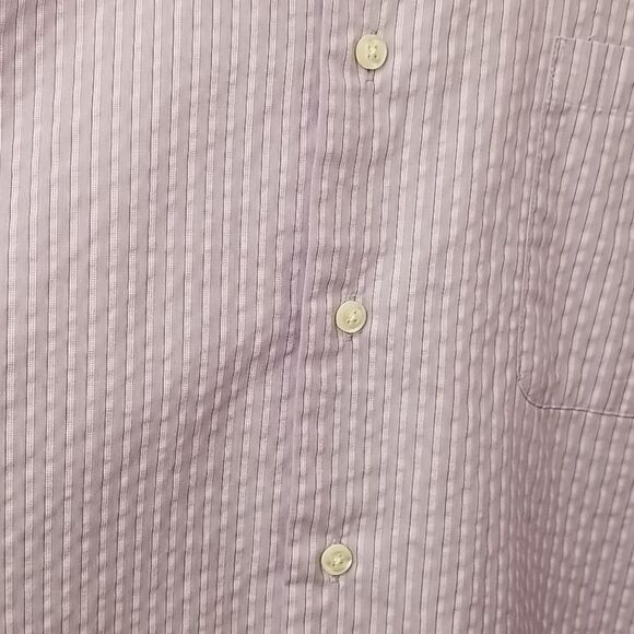🎁5/$25 Geoffrey Beene Mens Dress Shirt Button Down 17.5 34/35 No Iron - Picture 6 of 8